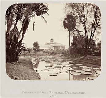 (ASIA) Group of 9 rich photographs depicting occupational and architectural scenes in Burma (5) and Java (3) as well as an occupational